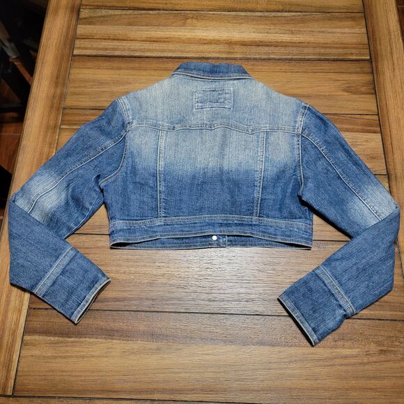 Star Jeans Denim Crop Jacket - Size Small - Picture 3 of 6